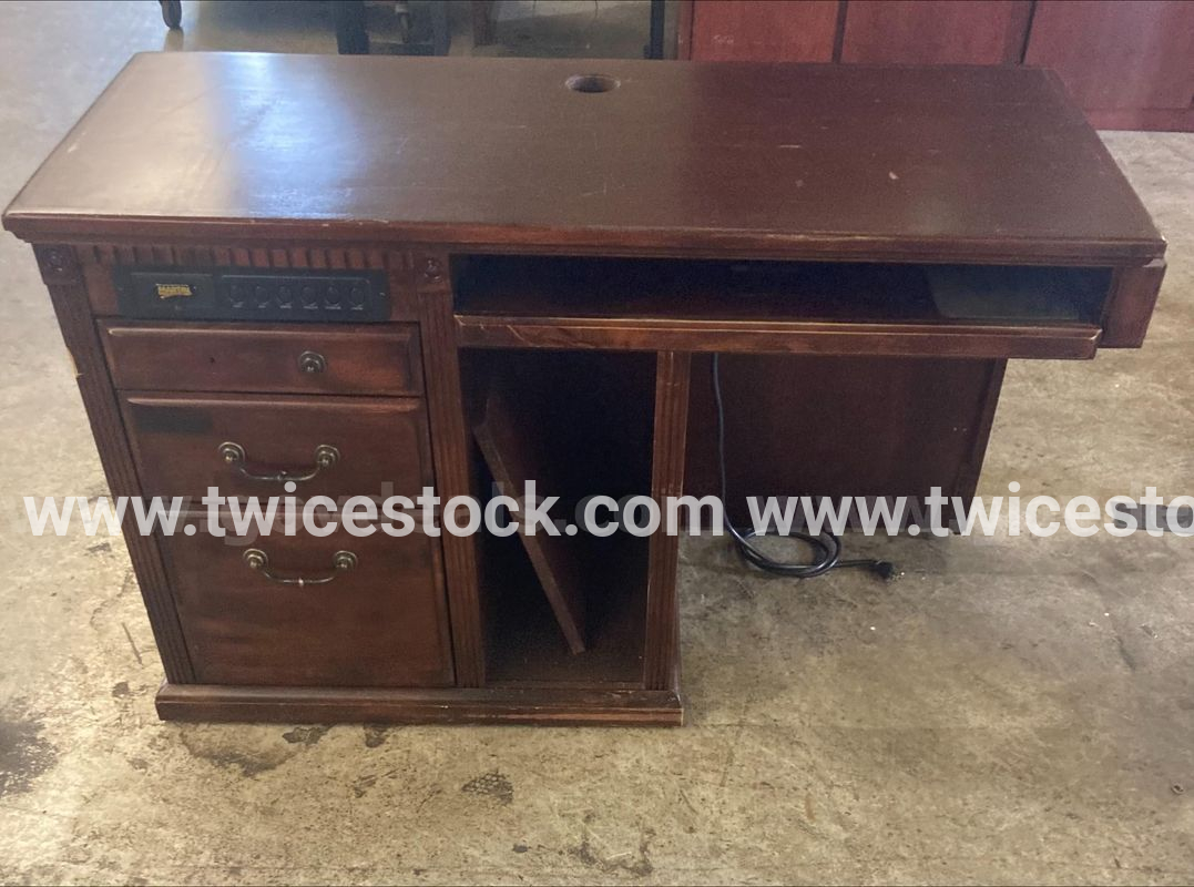 Long Brown Desk