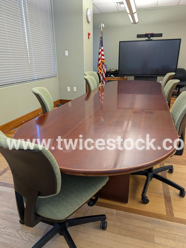 conference room table and 9 chairs