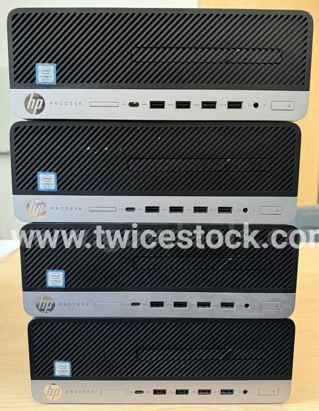 Lot of four HP ProDesk 600 G5 SFF PCs i5 9th Gen (3.0GHz)